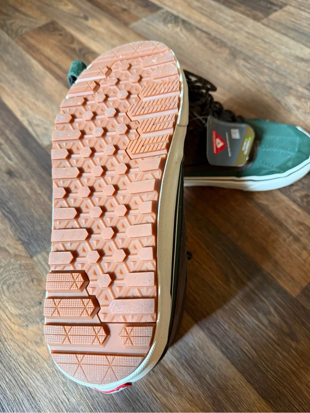 Vans Men’s High-Top Sneakers in Green and Brown